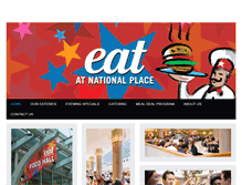 Tablet Screenshot of eatatnationalplace.com